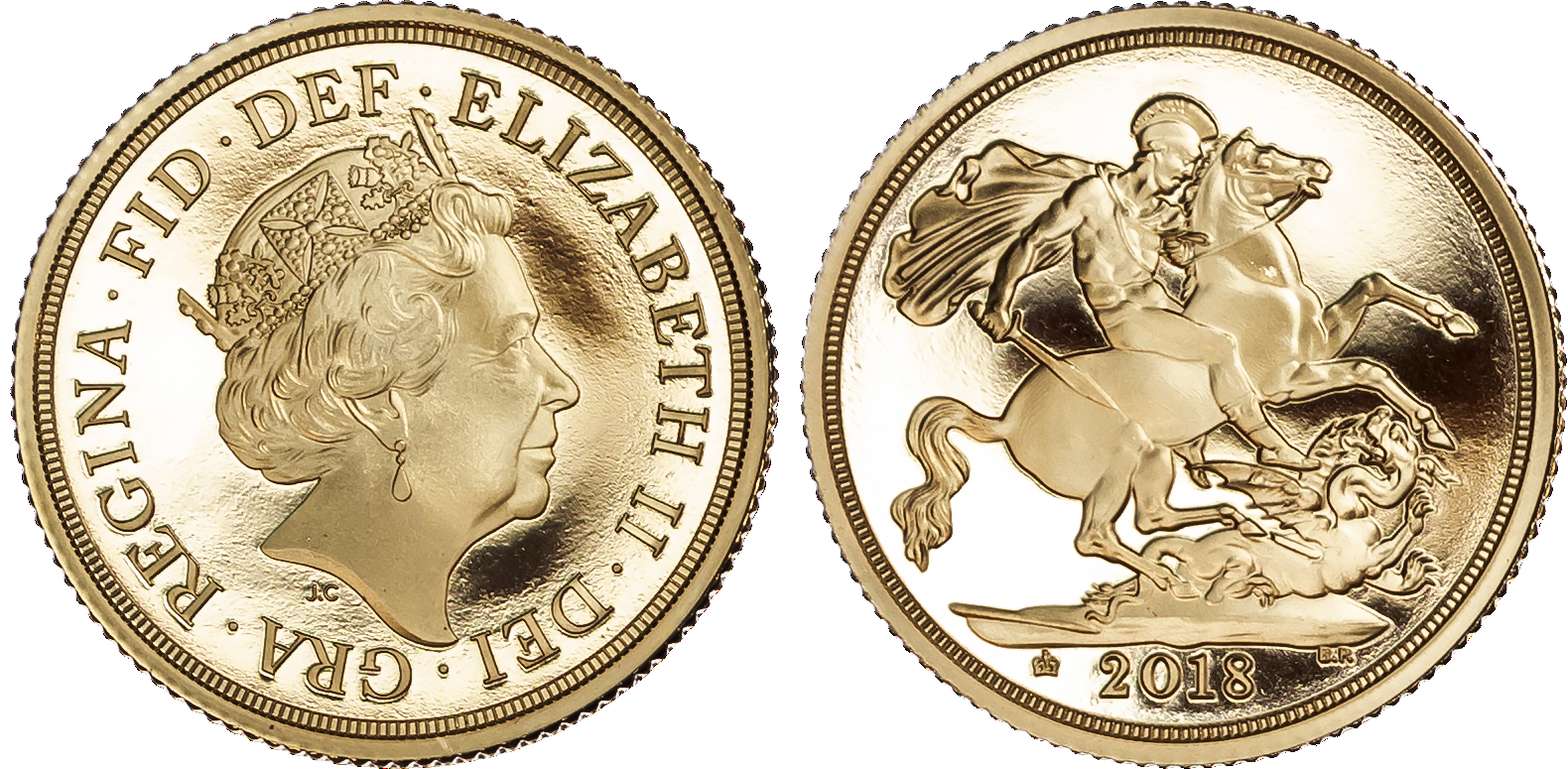 Elizabeth II (1952-2022), Proof Sovereign, 2018