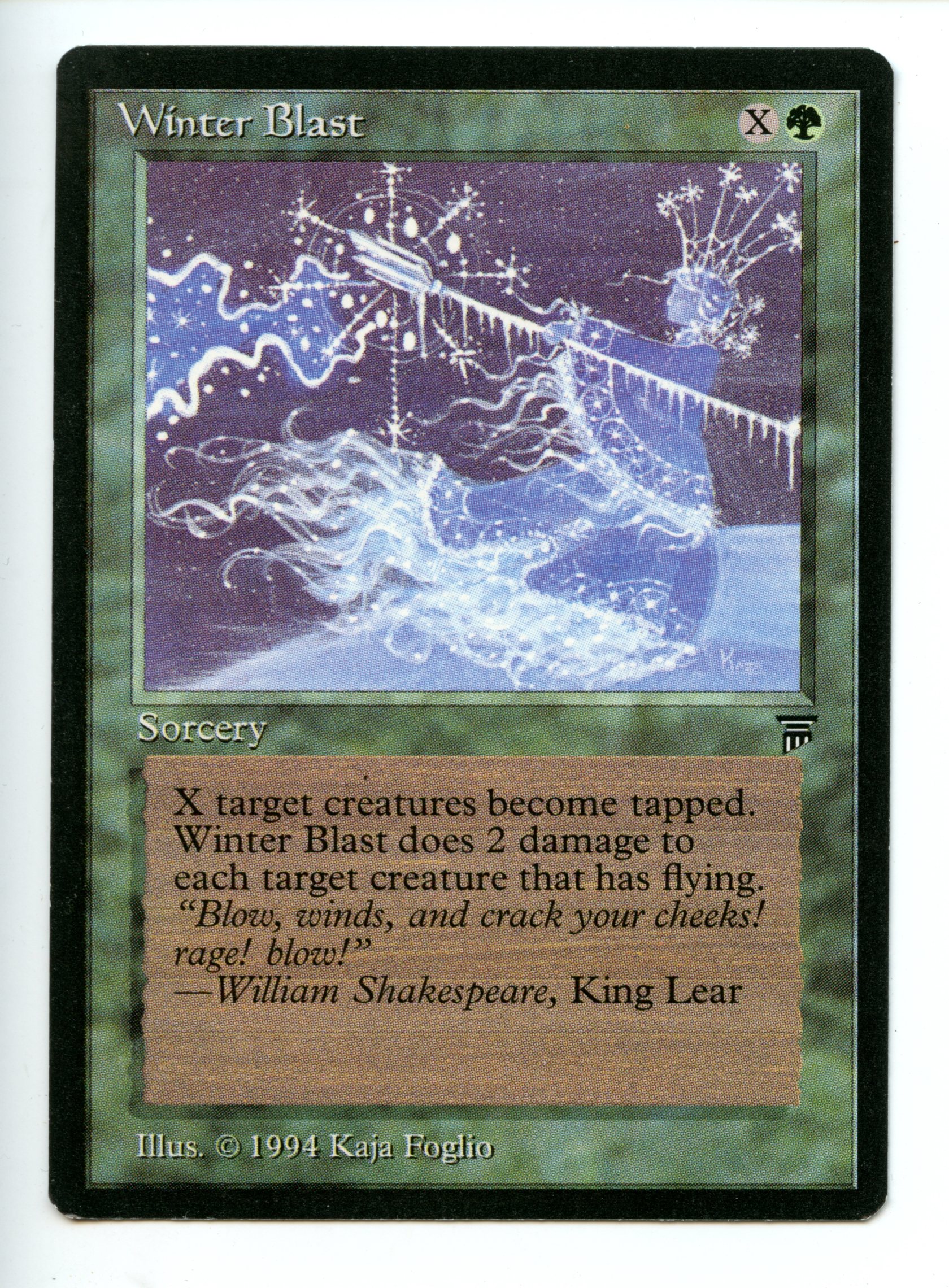 Magic the Gathering - Winter Blast   - Legends - Lightly Played 