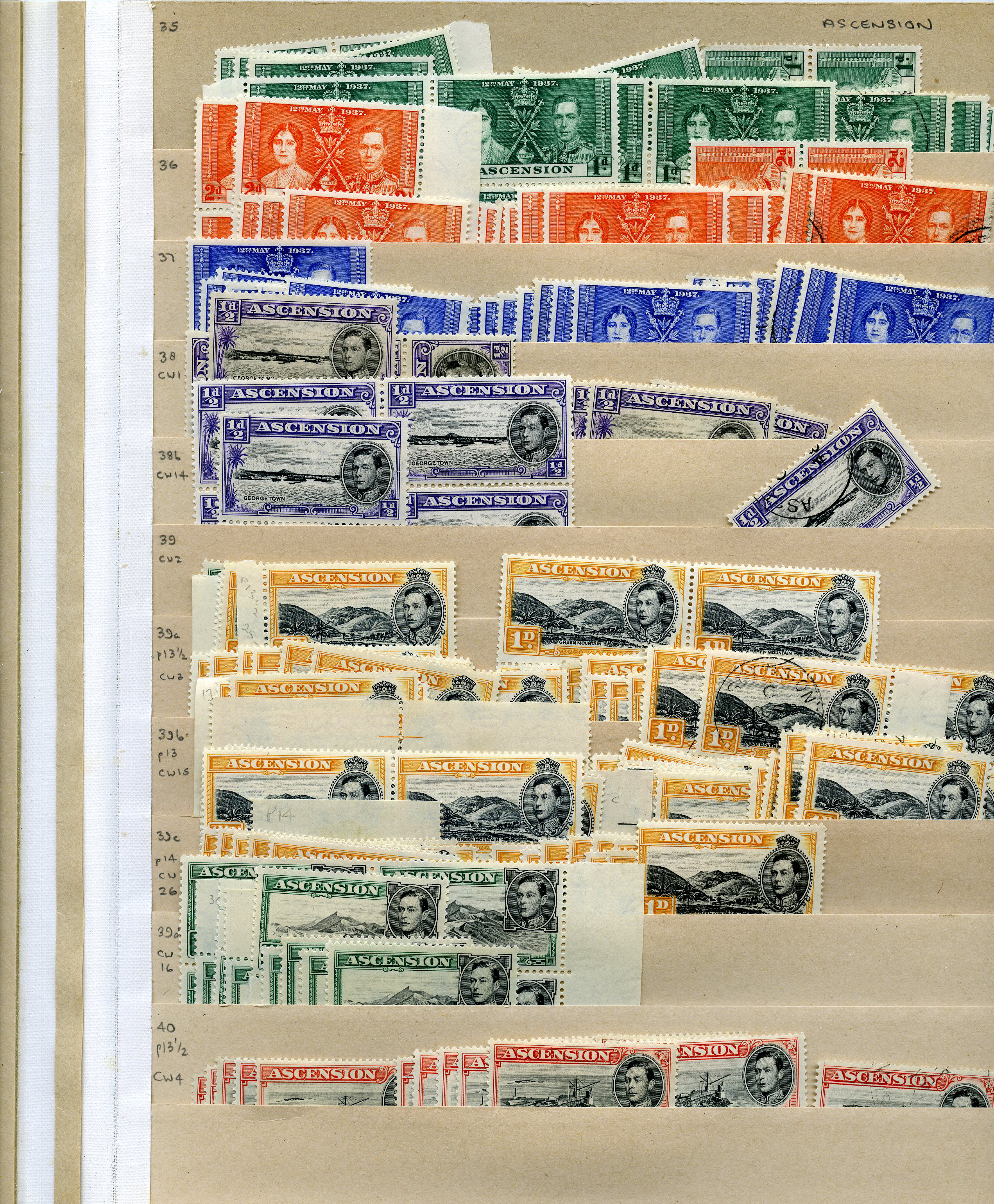 1937-51 KG VI mint and used stock on...