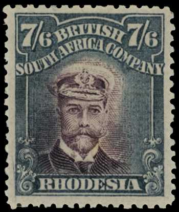 1913-7 7/6d Head Die II, perf 14. Large...