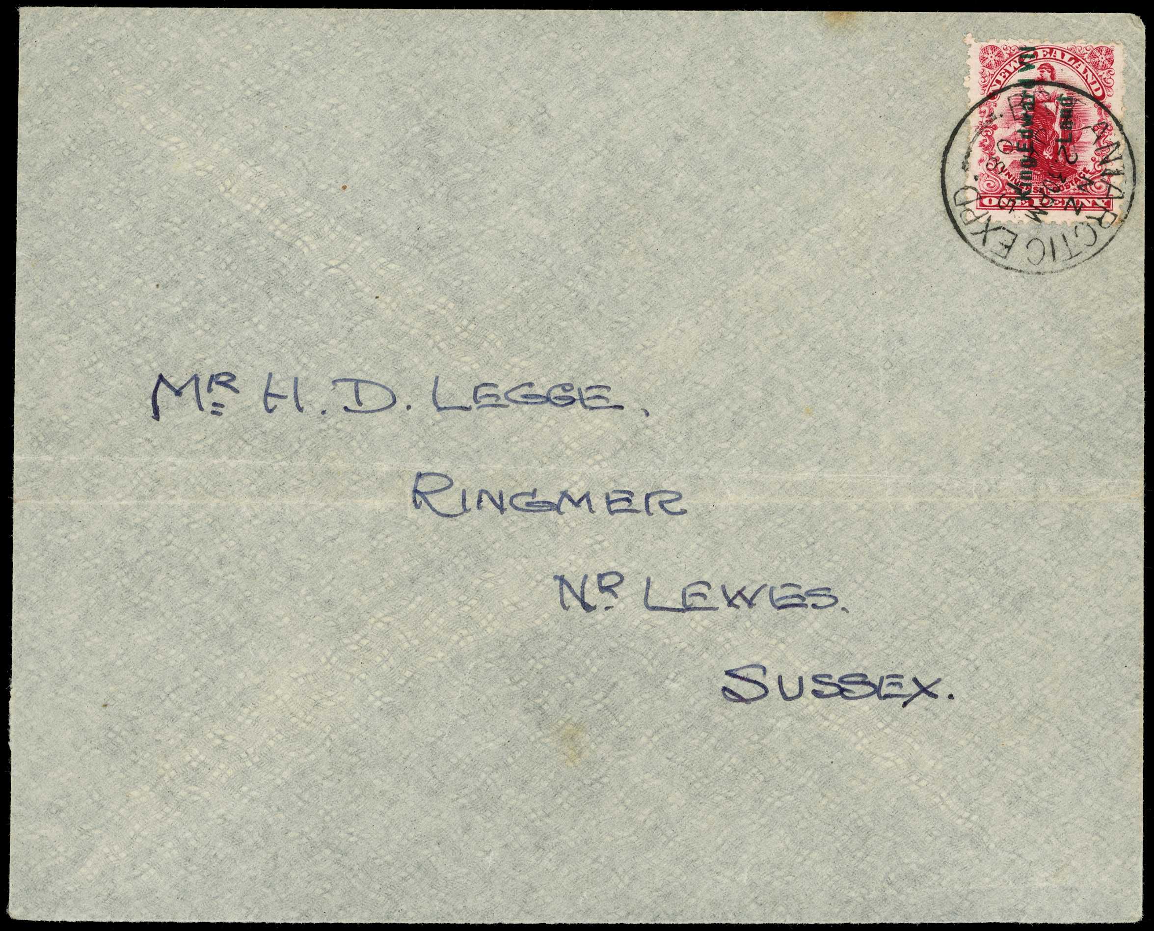 1908 1d rose-carmine overprinted 'King Edward...