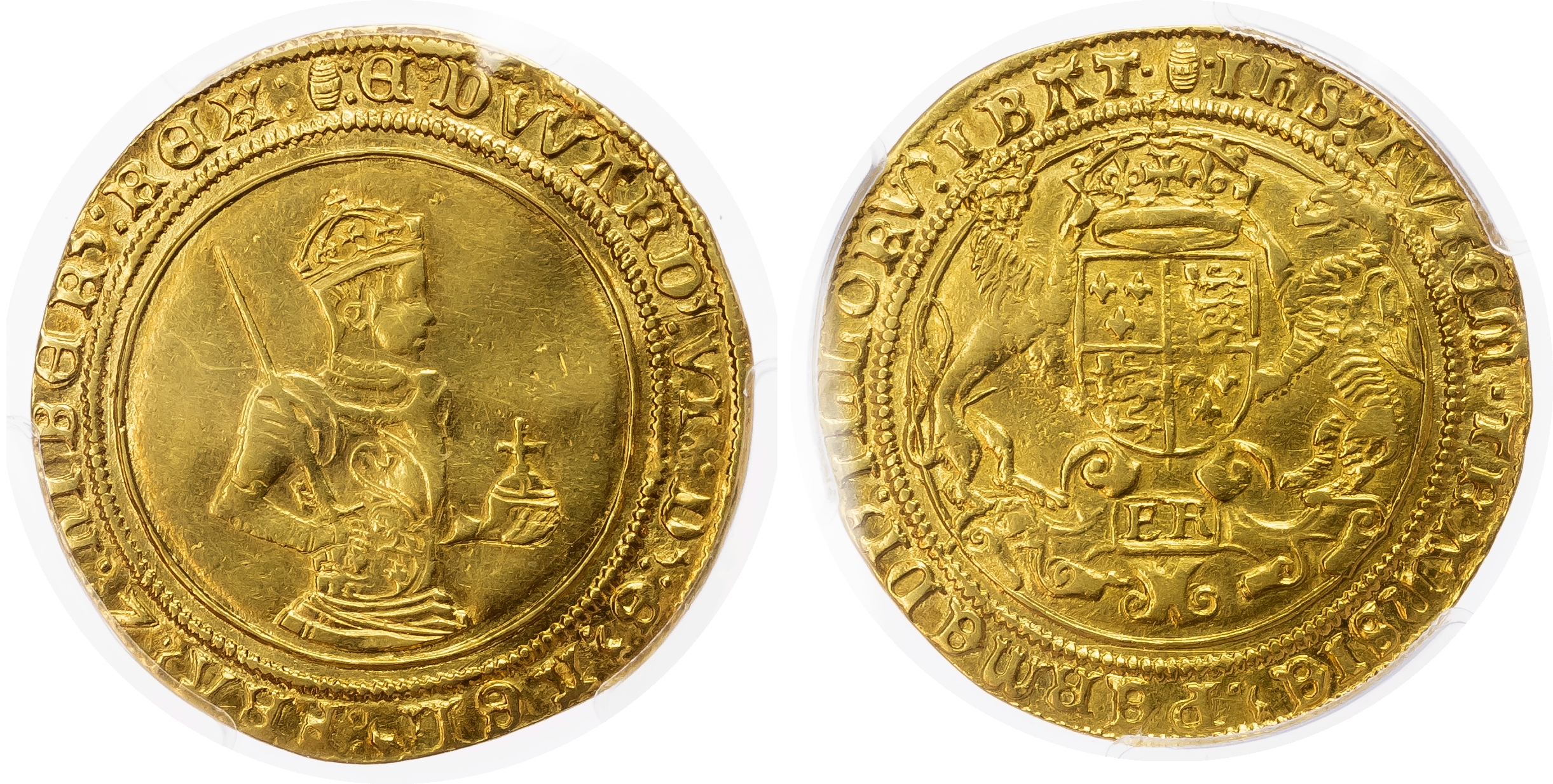 Edward VI (1547-1553), third period (1550-1553), Edward VI Sovereign - AU50