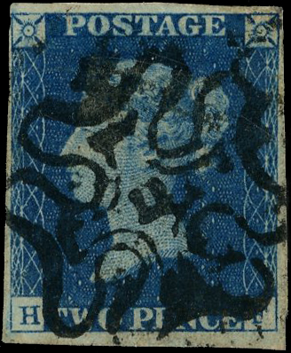 1840 2d Blue Pl.2. London No.11. MC