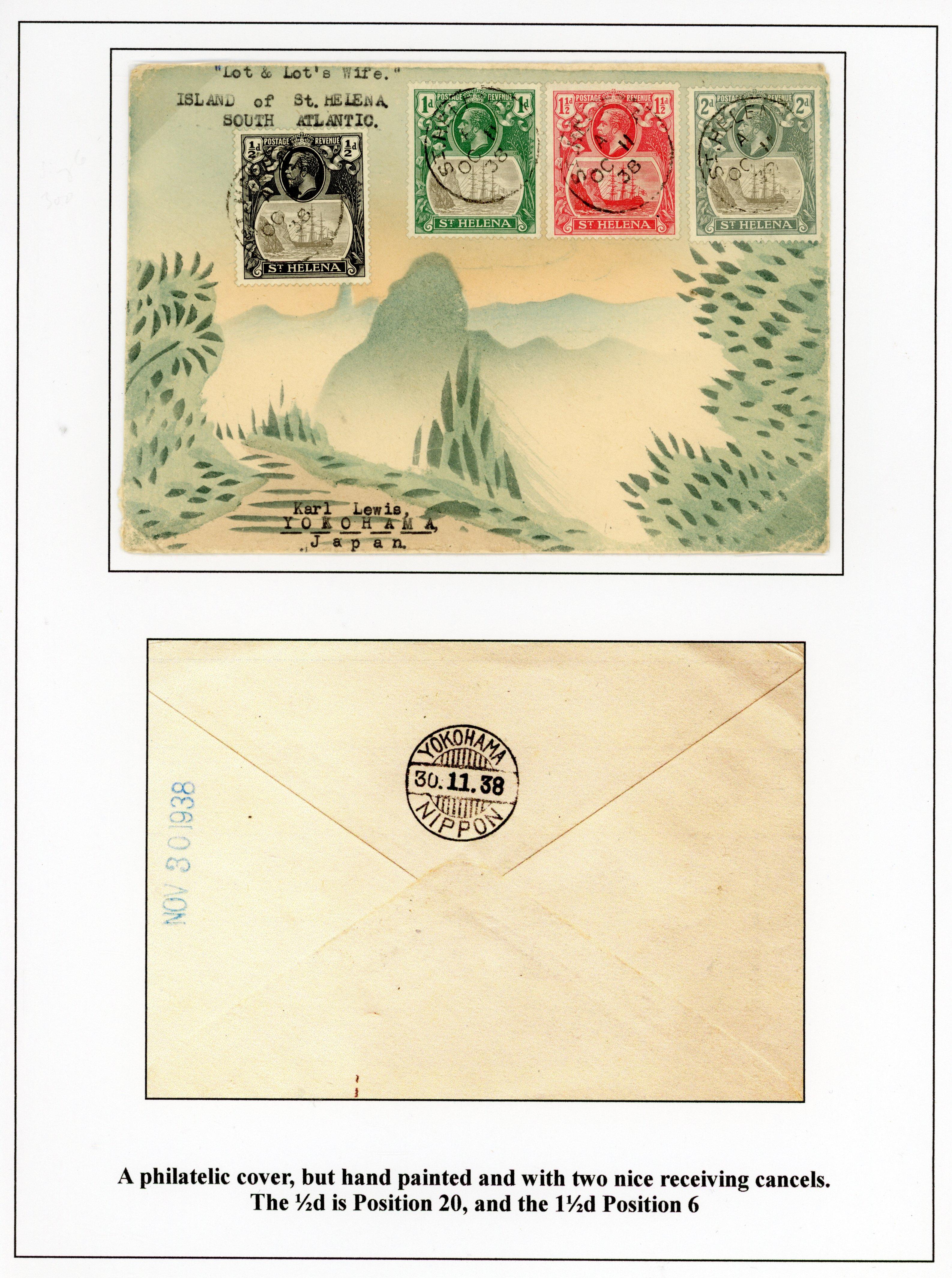 St Helena SG 97-100 1938 Karl Lewis cover