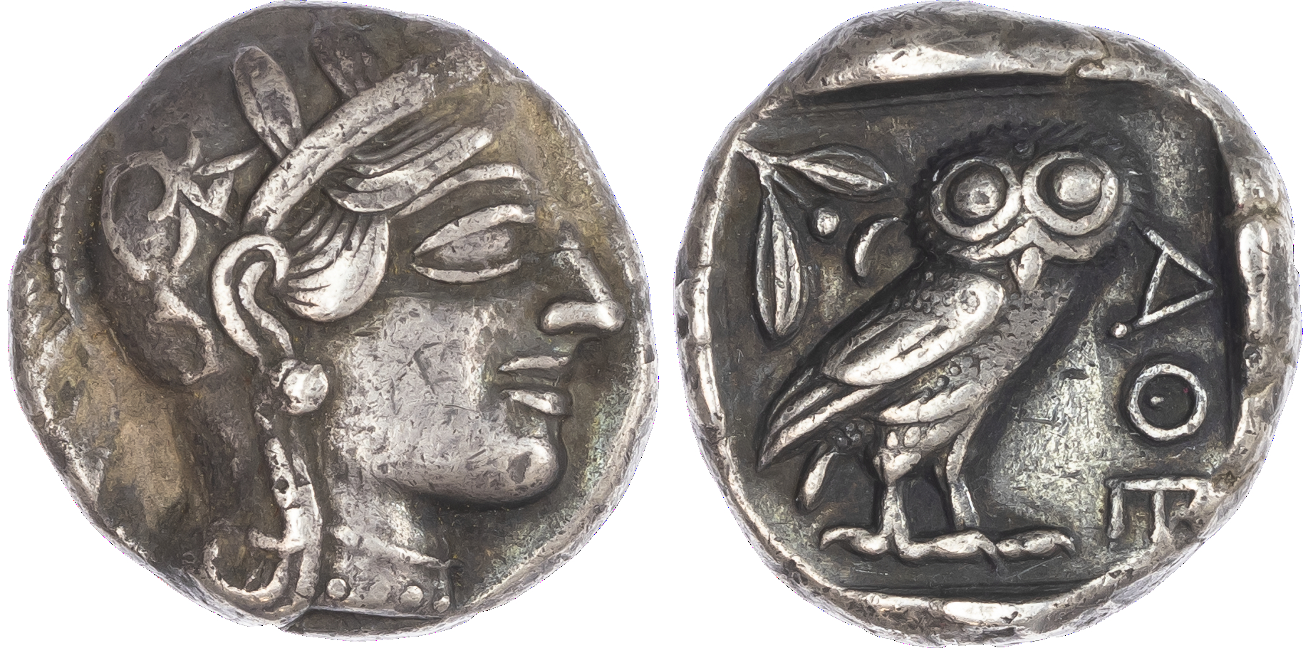 Group of Athenian Tetradrachms (3) (c. 5th-4th Centuries BC) 17.03g, 17.16g, 16.93g. Helmeted head of Athena facing right.