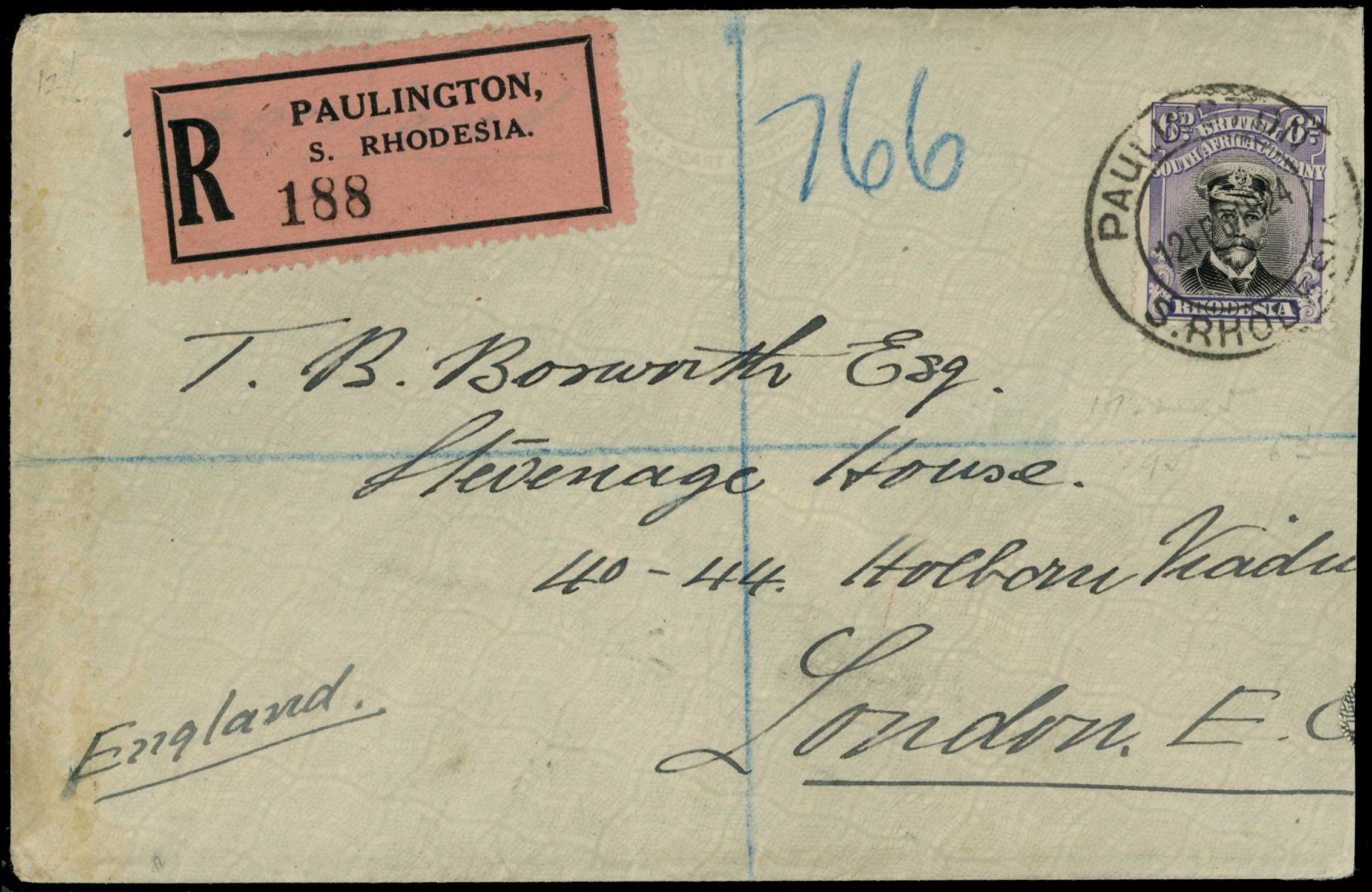 1922-4 6d Head Die IIIB, perf 14 on white...