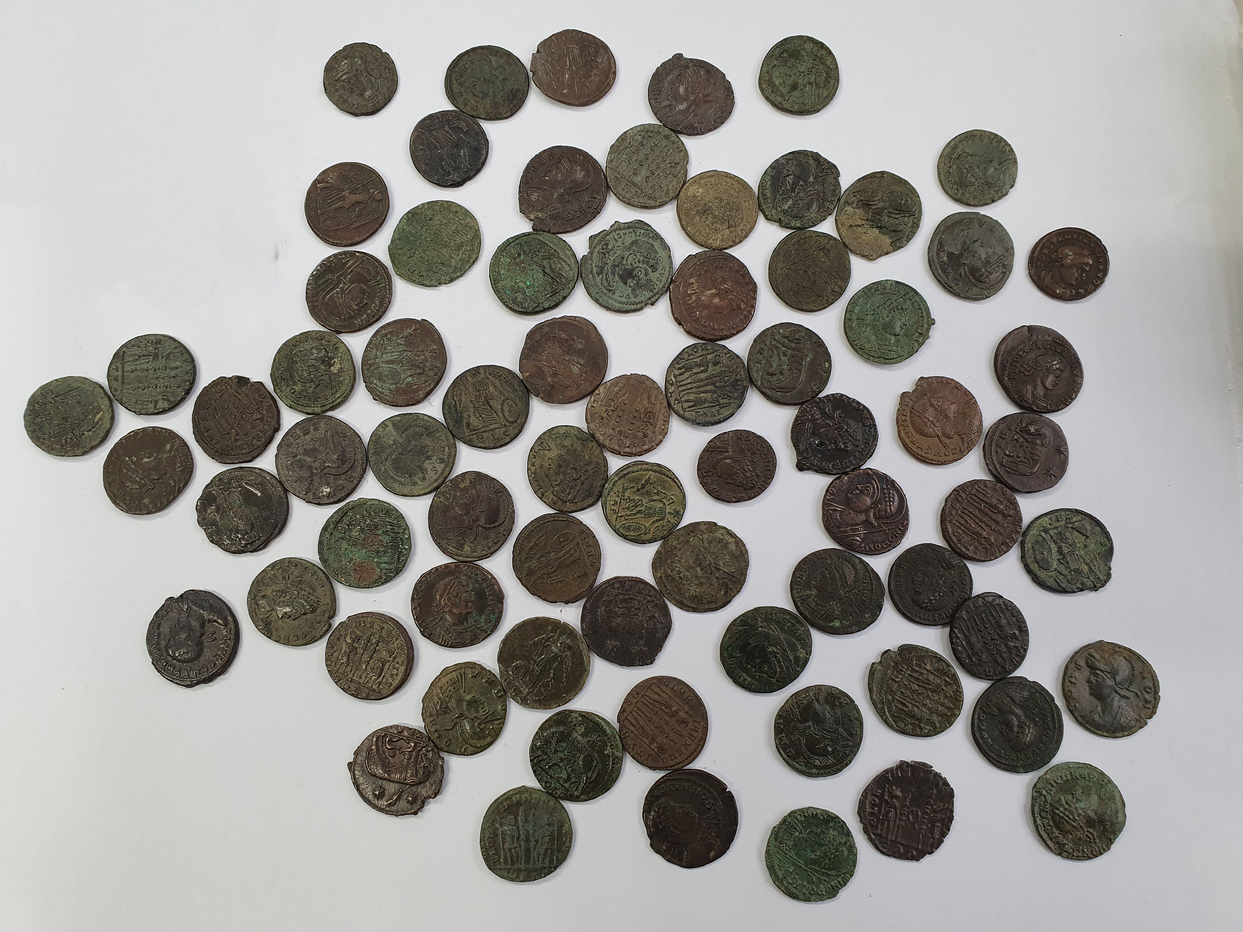 Group of 59 House of Constantine AE 3s. Various mints.