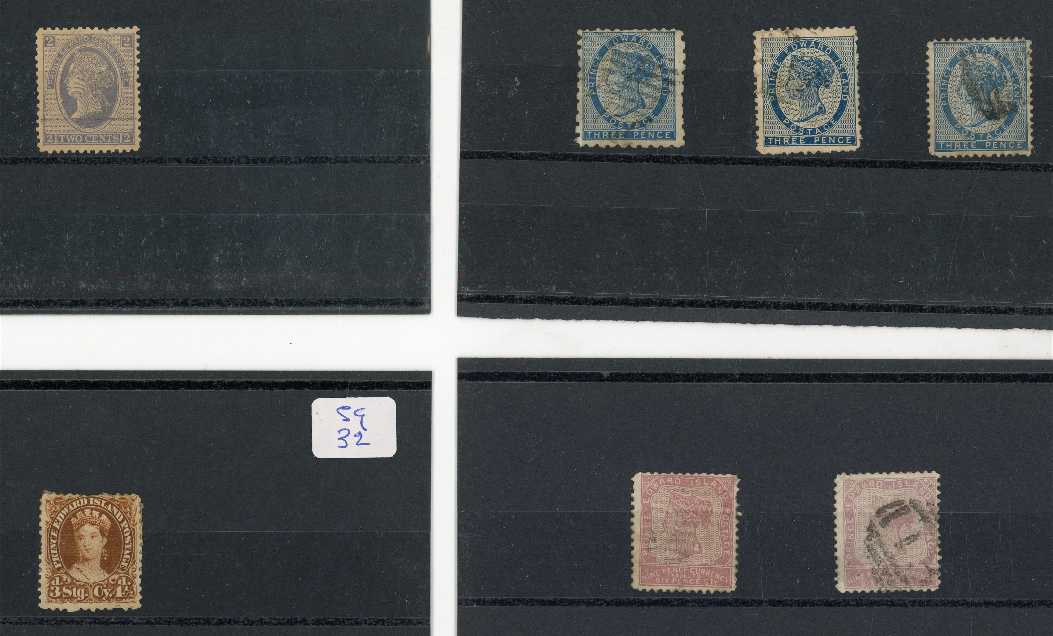 1861-72 mint and used selection arranged on stockcards