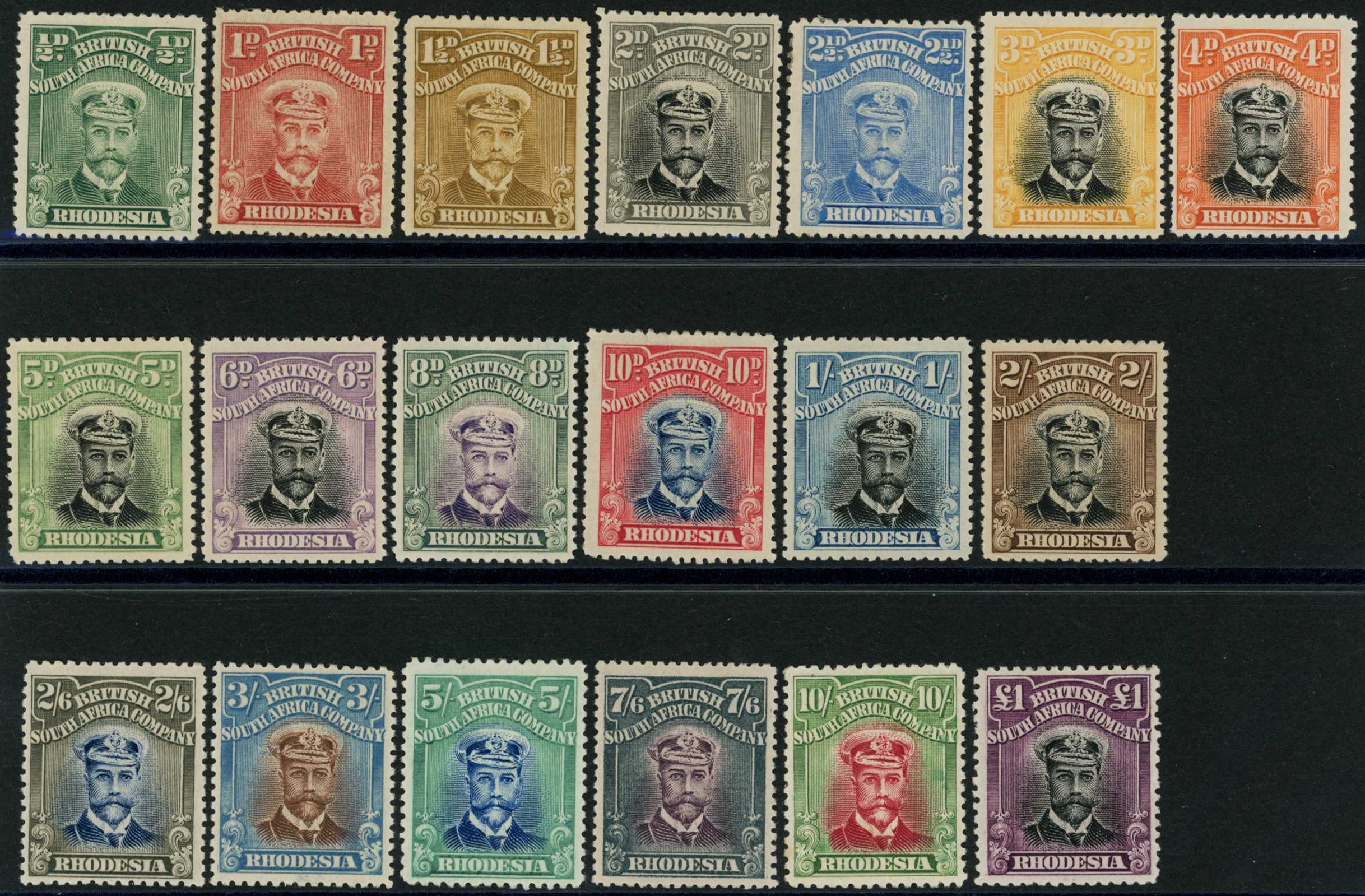 1913-23 Admiral representative set of...
