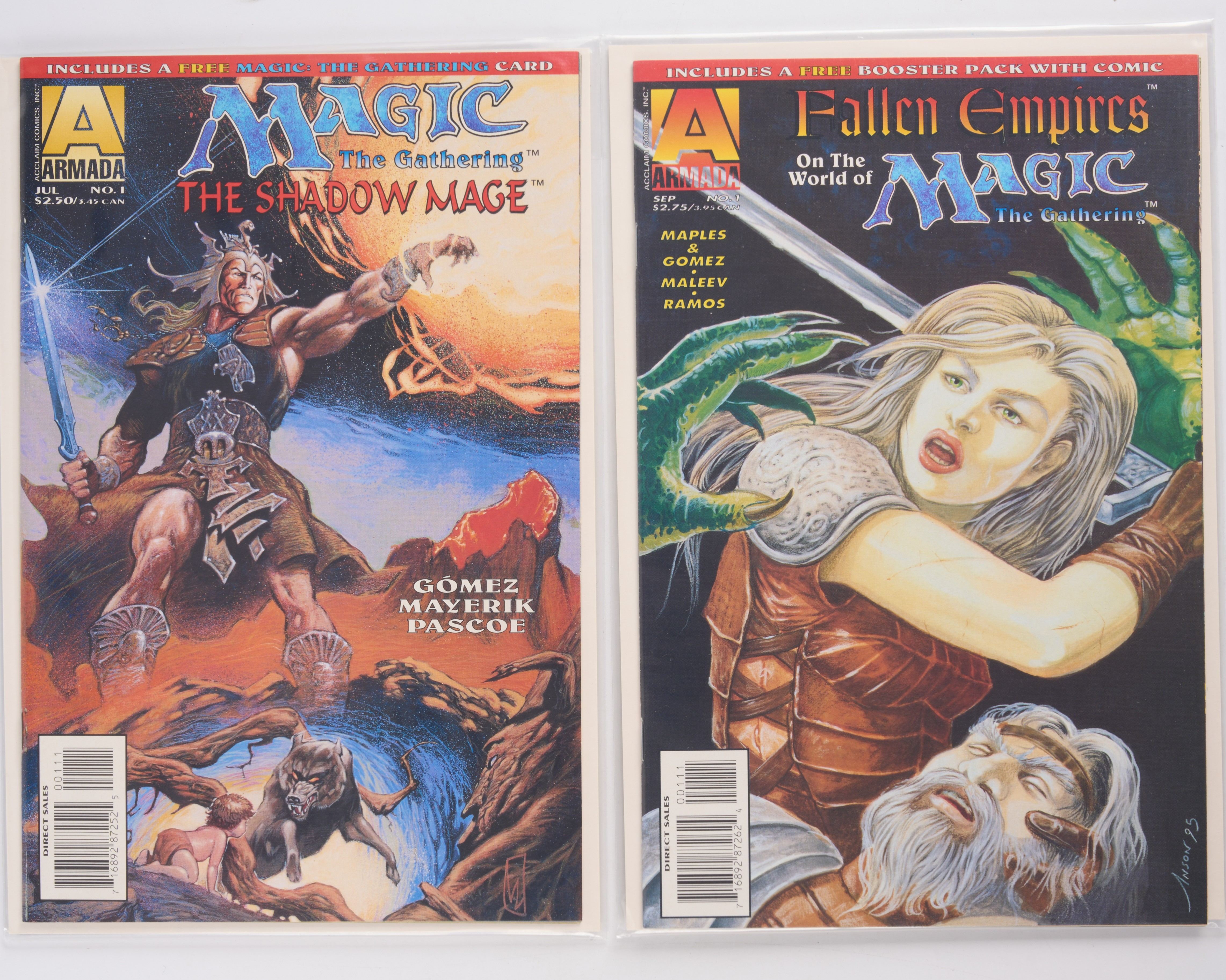Magic: The Gathering (Armada, 1995) Bundle of 4 Issues & Pack and Card