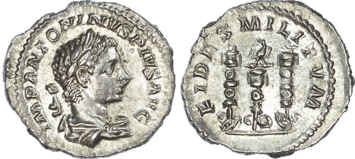 Elagabalus (AD 218‑222) AR Denarius, Rome, AD 220‑222, 3.32g.
