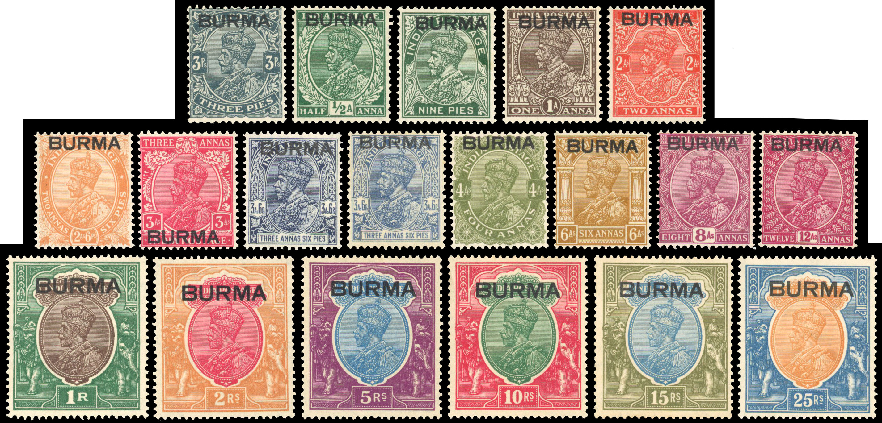 Burma SG 1-18w mint