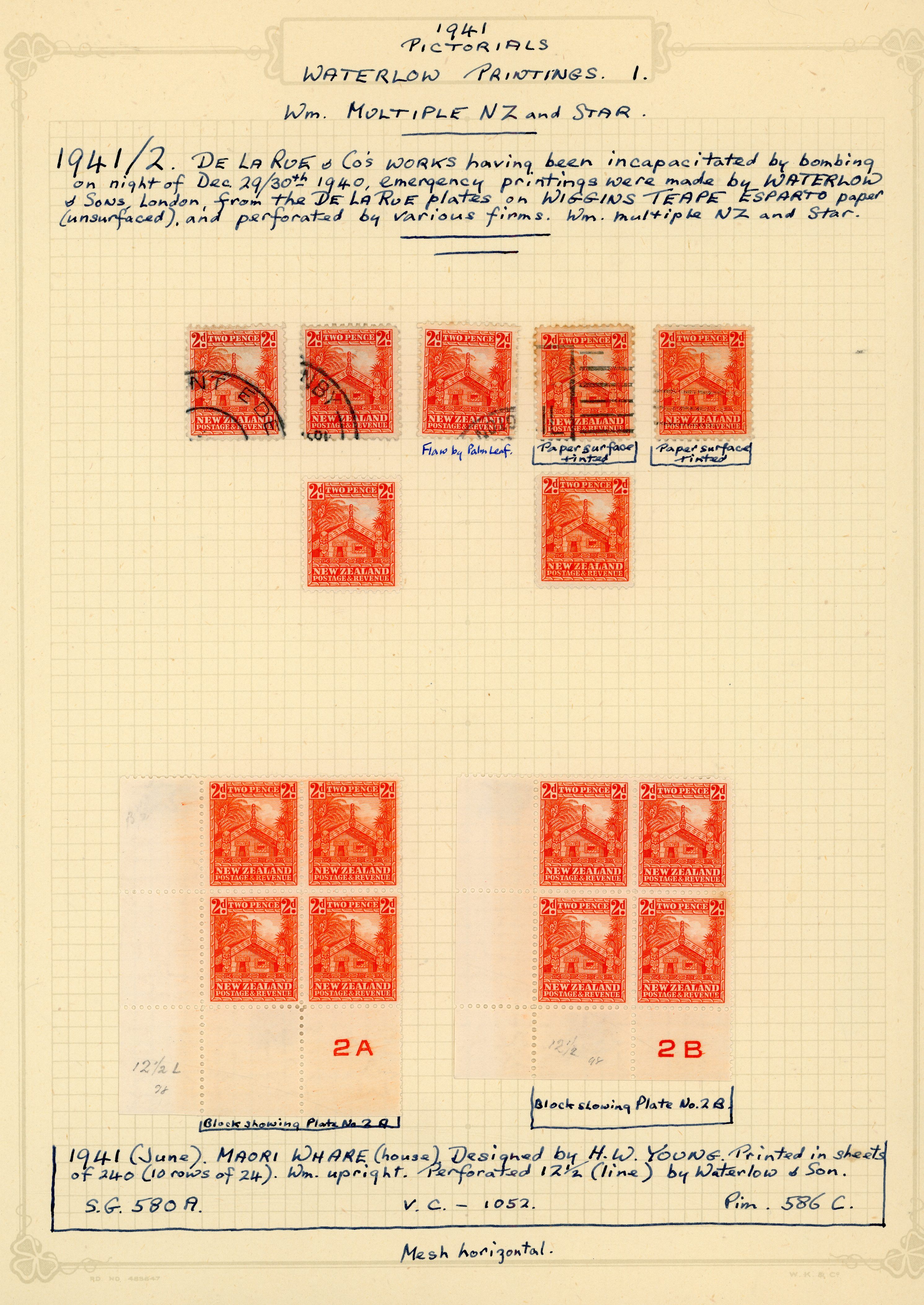 NZ SG 580-d collection