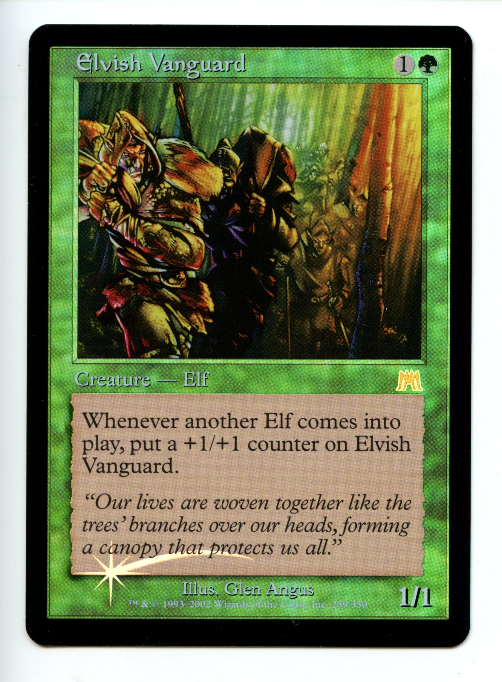Magic The Gathering - Elvish Vanguard FOIL - Onslaught - Near Mint