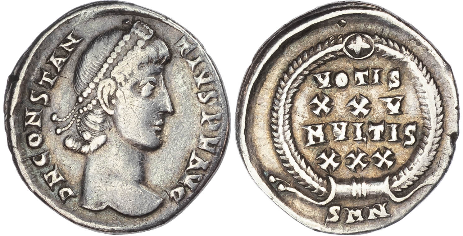 Constantius II (AD 337-361) AR Siliqua, Nicomedia, AD 340-351, 3.23g.