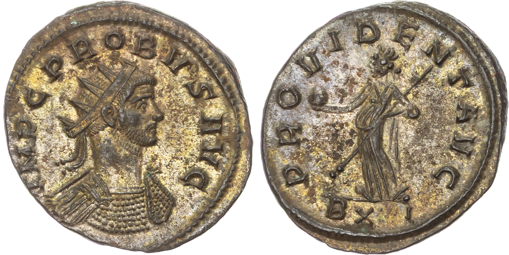 Probus (AD 276-282) Bi Antoninianus, Ticinum, 3.65g. 