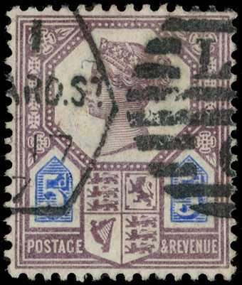 1888 5d dull purple and blue, Die II. Fine...