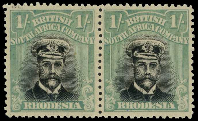 1918-21 1/- Head Die IIIB, perf 14, toned...