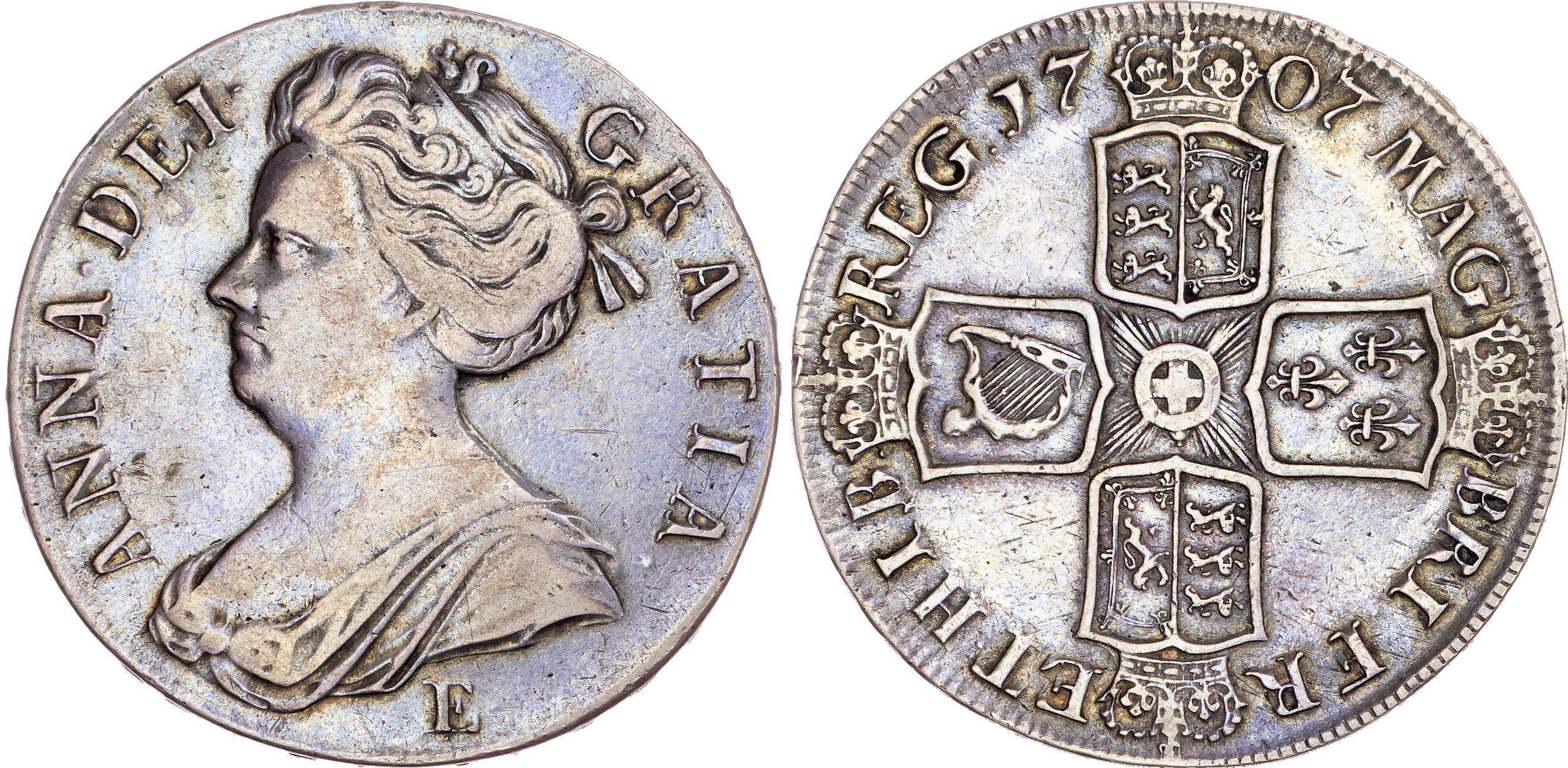 Anne (1702-1714), Crown, Edinburgh mint, 1707, SEXTO.