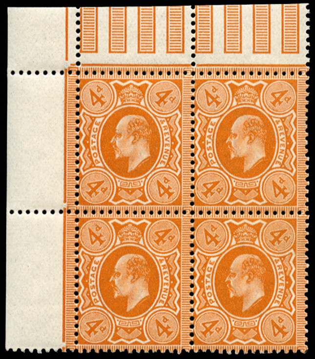 1911 4d Bright orange (Perf. 14). Very fine...