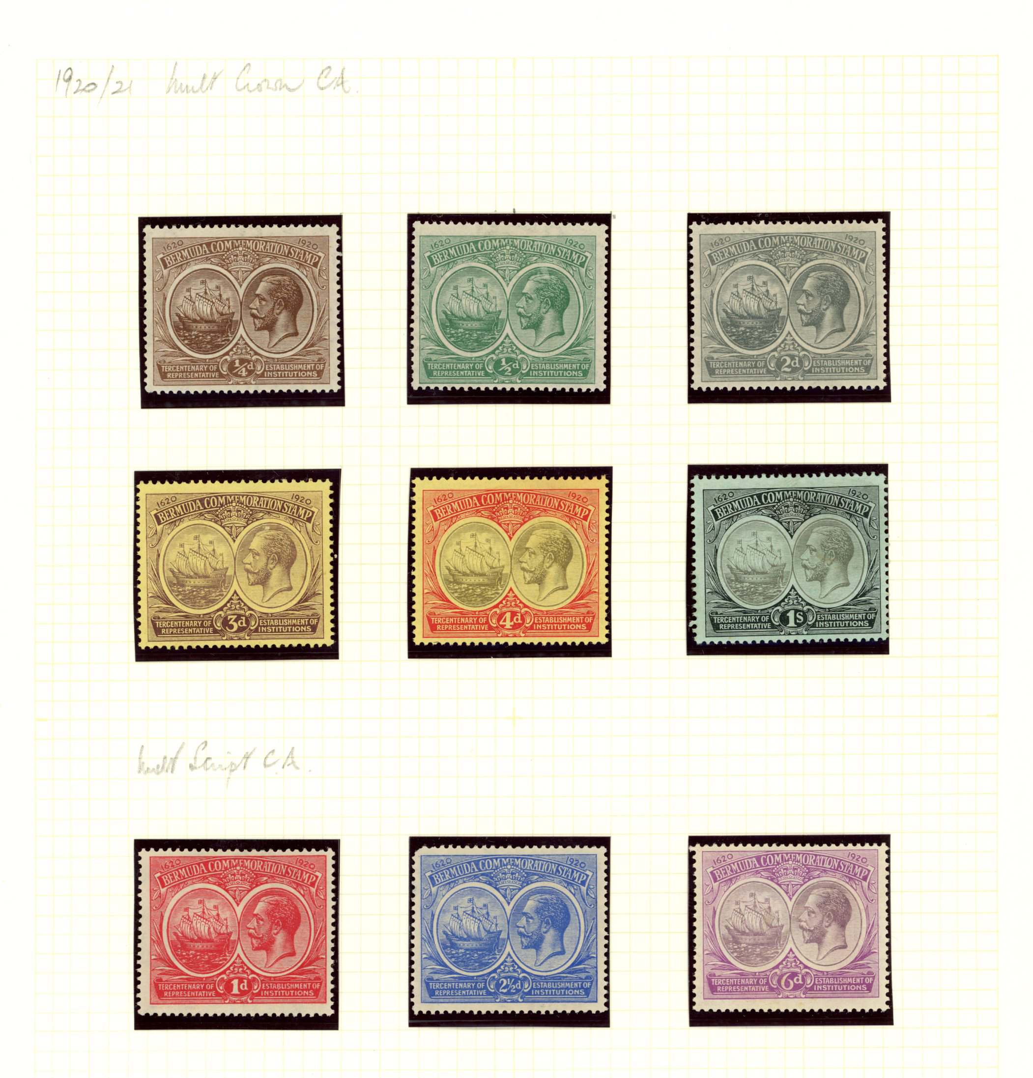 1920-1949 mint collection on pages. We...