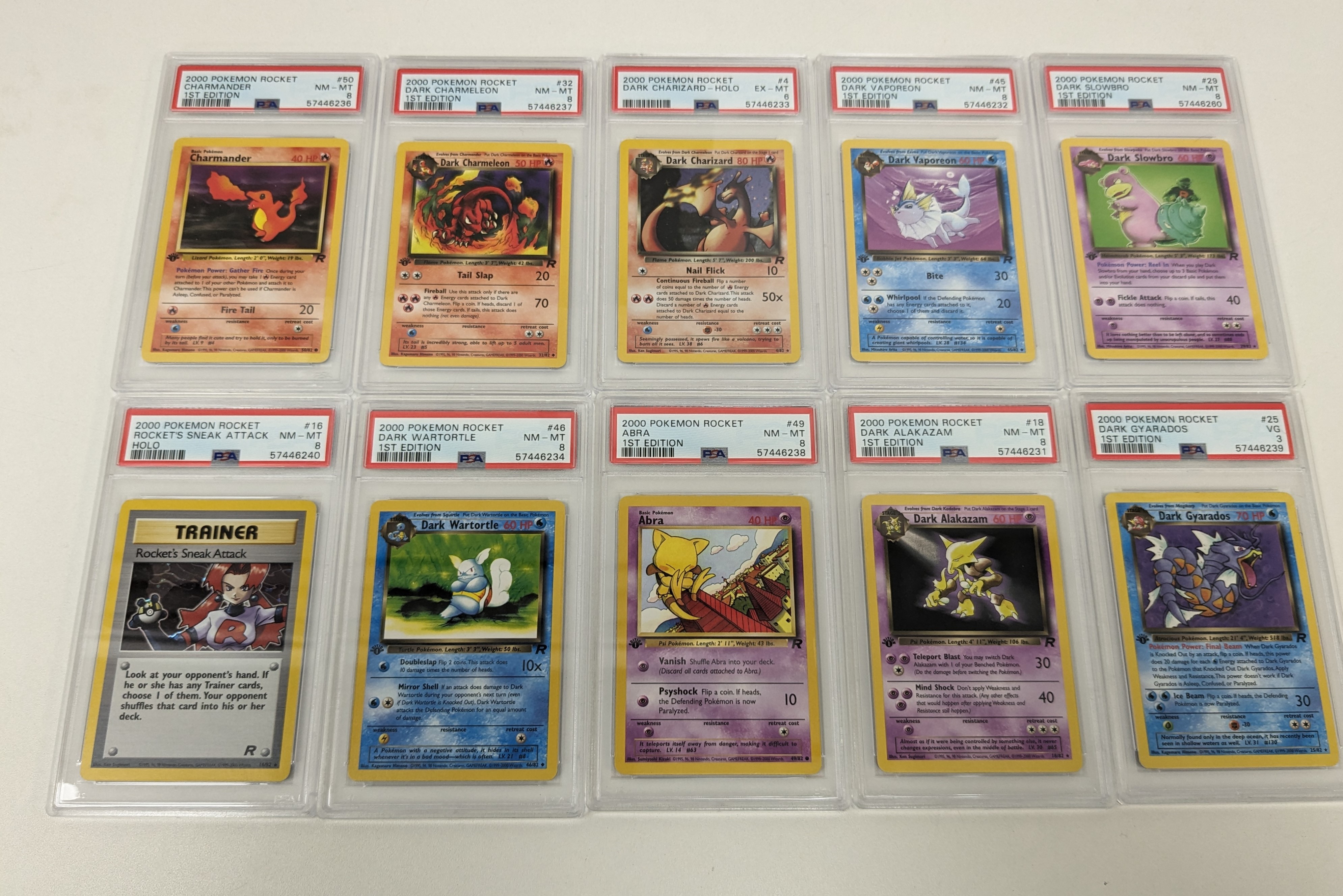 Pokémon TCG - Team Rocket 1st edition Graded & Ungraded Collection