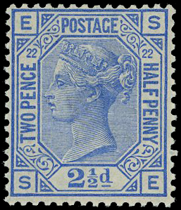 1881 2½d blue (Wmk. Crown)
