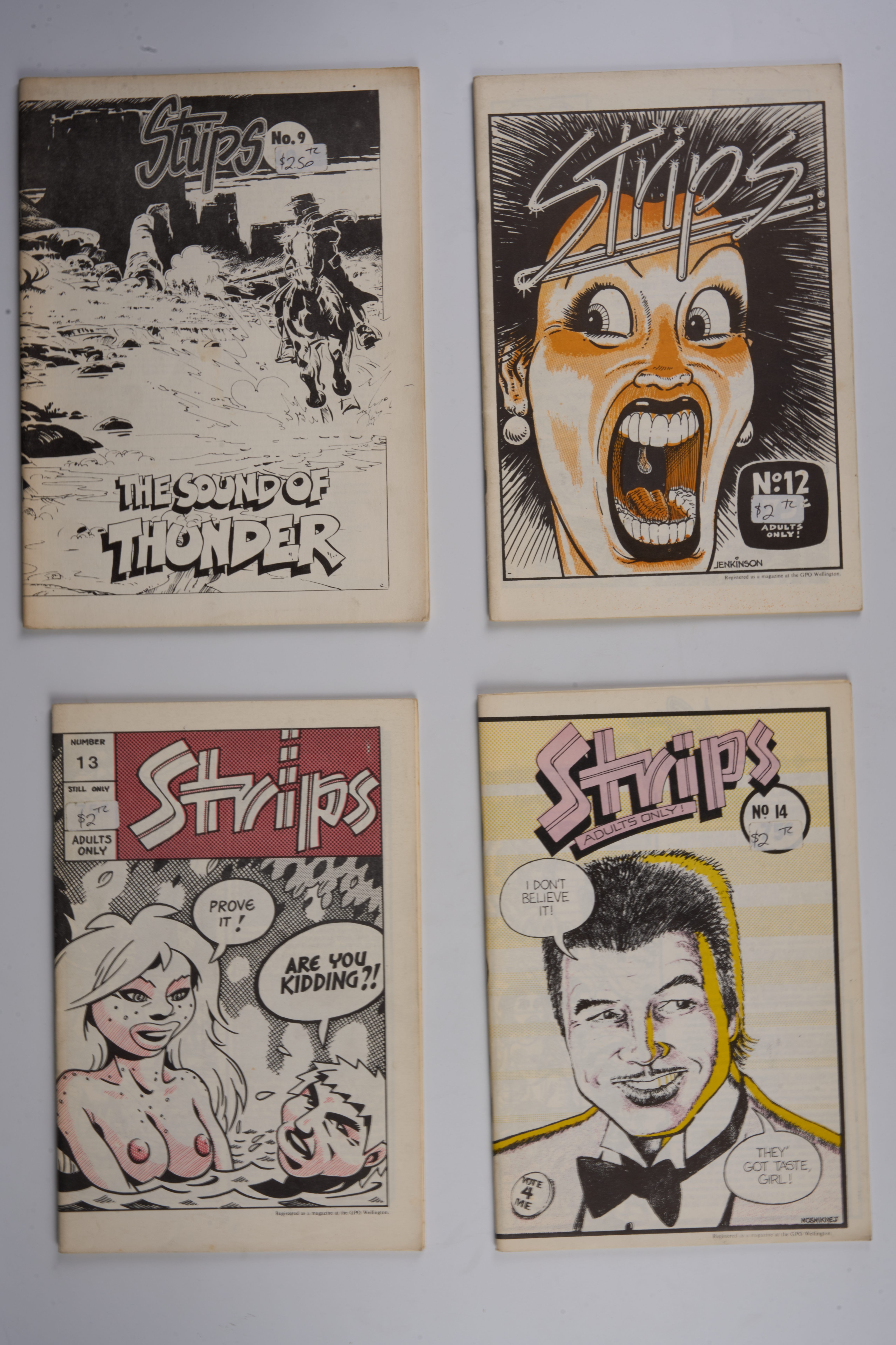 Strips New Zealand Fanzine Created by Colin Wilson (Scorpion Publication, 1978-1985) Bundle of 11