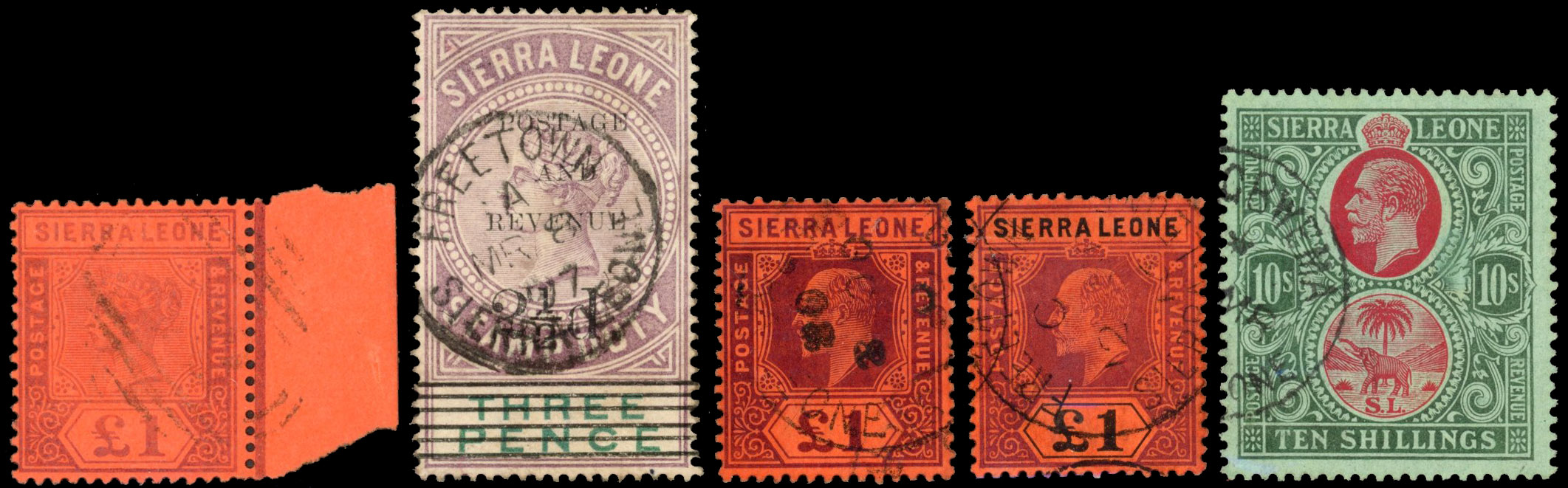 Sierra Leone 1859-1933 collection used