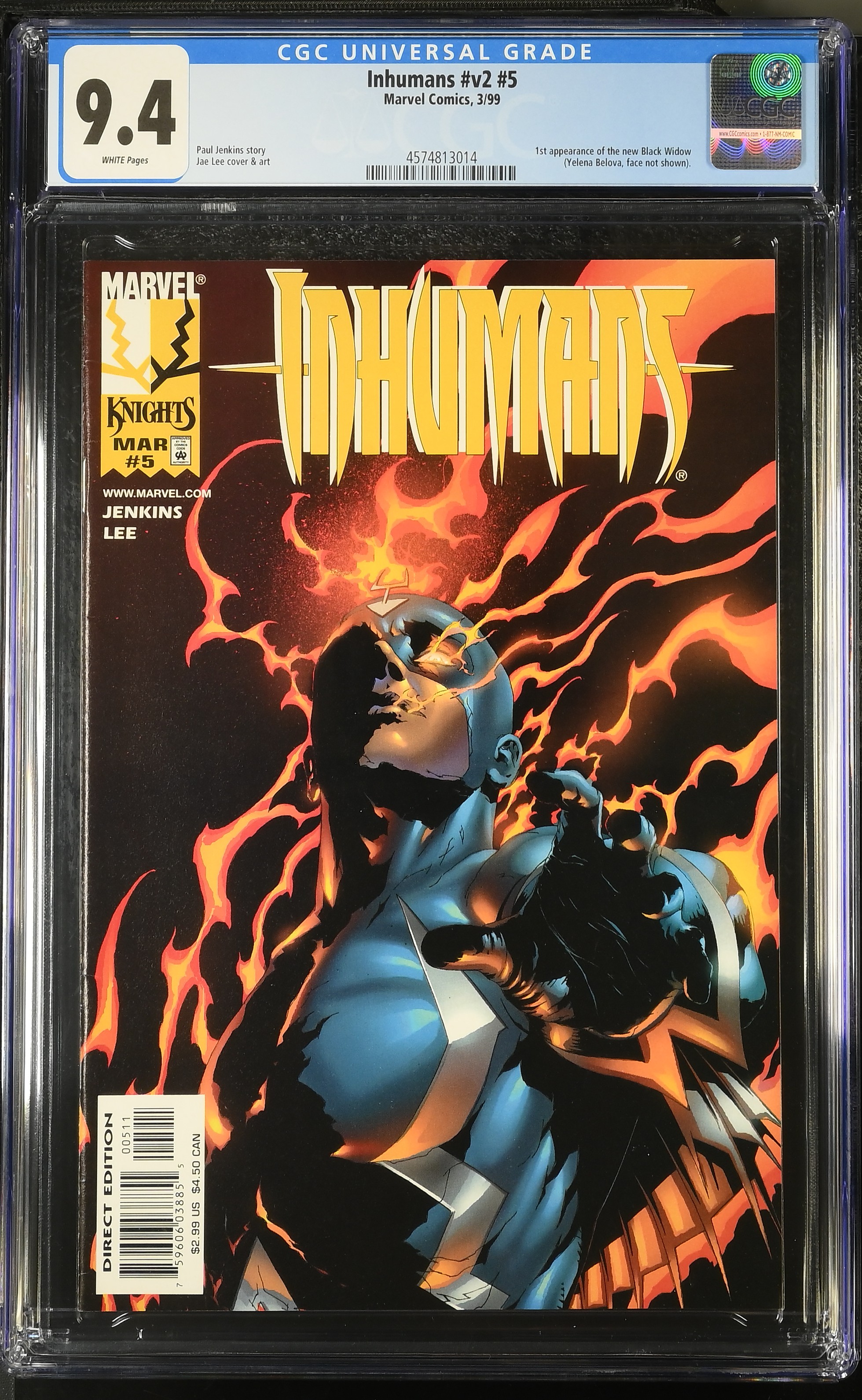 Inhumans #5 (Marvel Comics 1999) CGC 9.4 Black Widow