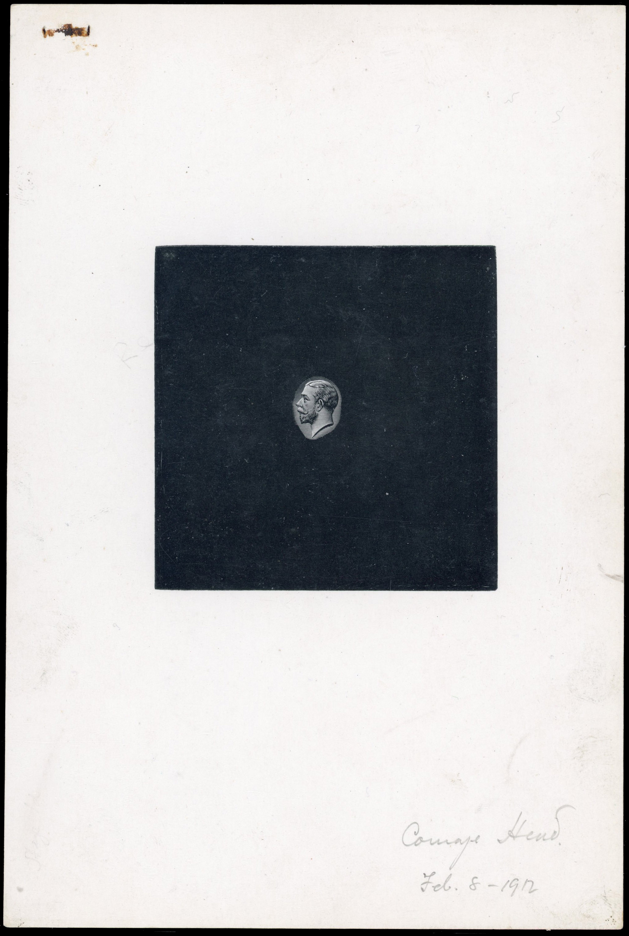 Great Britain 1912 "Coinage head" die proof (Stage 1d)