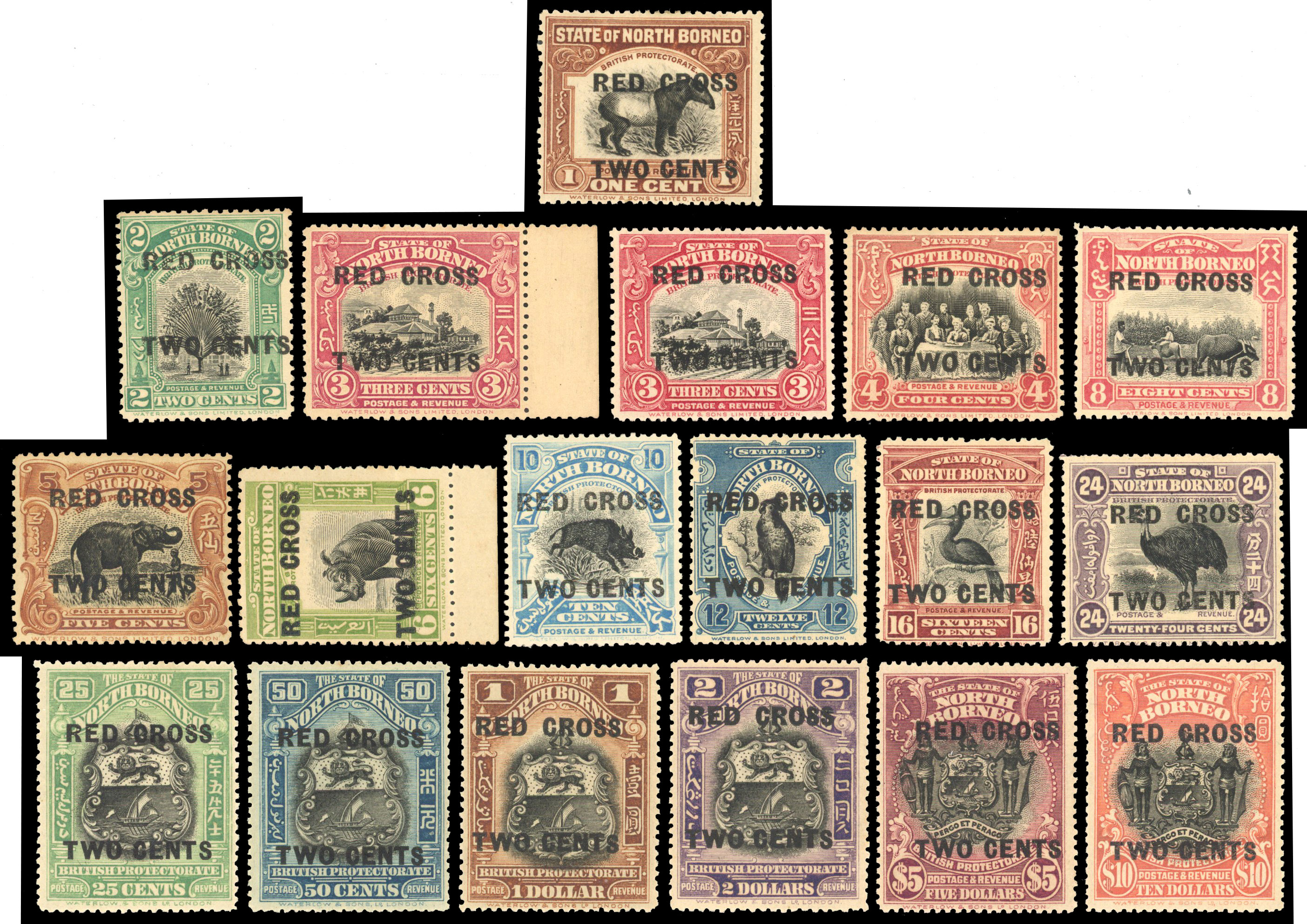 North Borneo SG 214-234 set mint