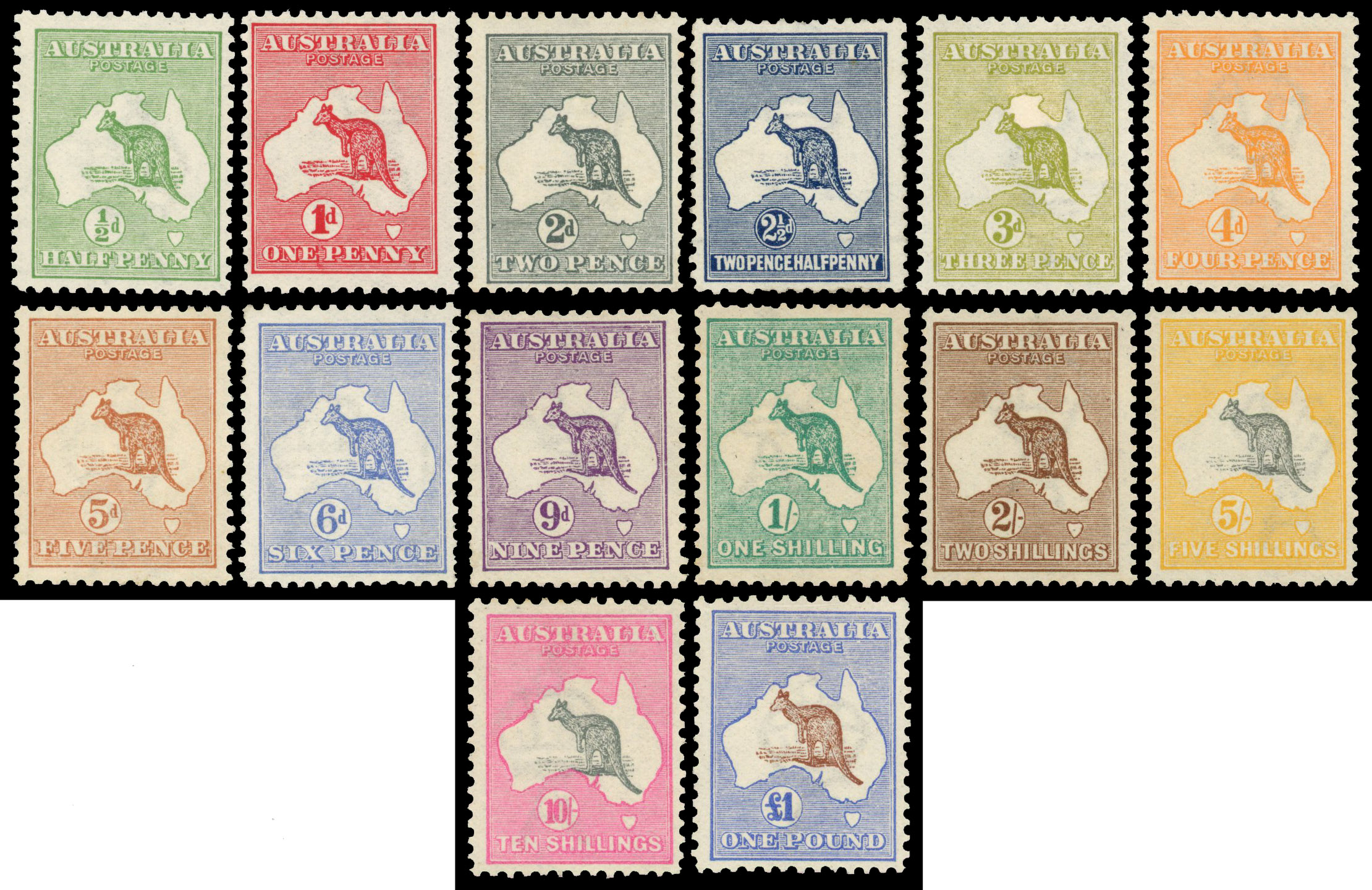 Australia SG 1-15 mint
