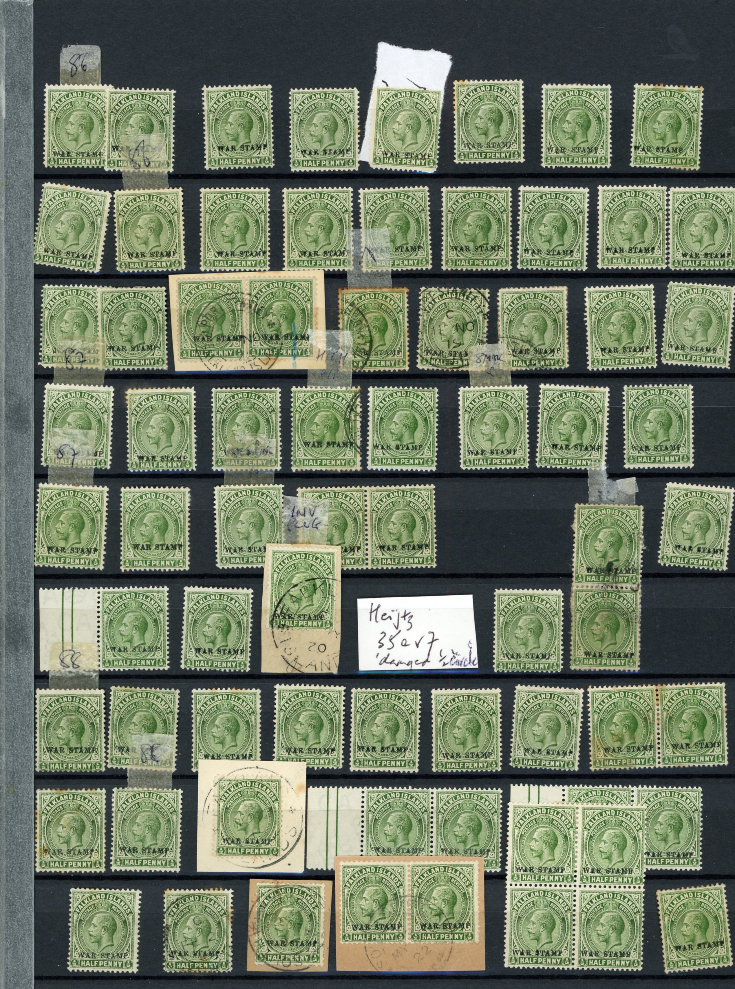 1918-20 War Tax collection on...