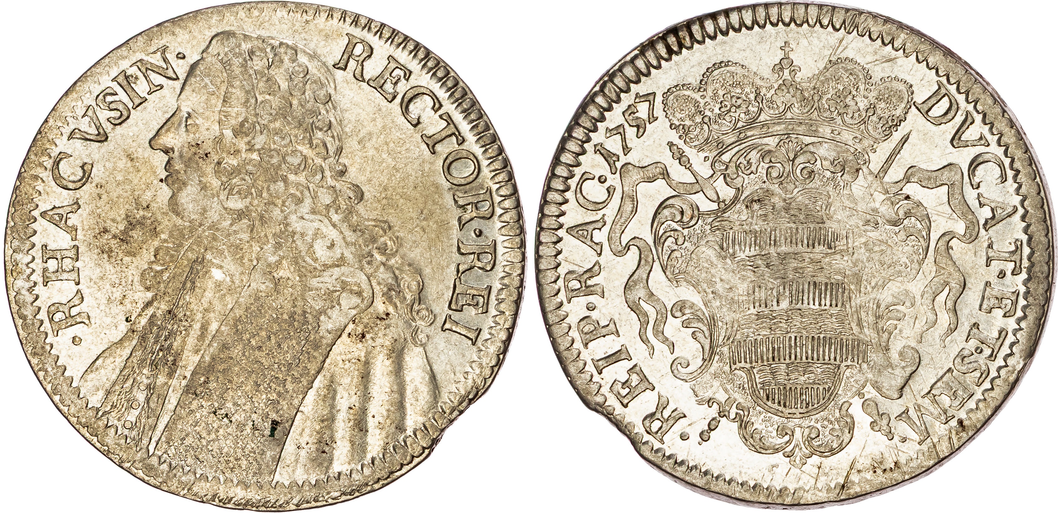 Croatia, Ragusa (Dubrovnik), silver Tallero, 1757