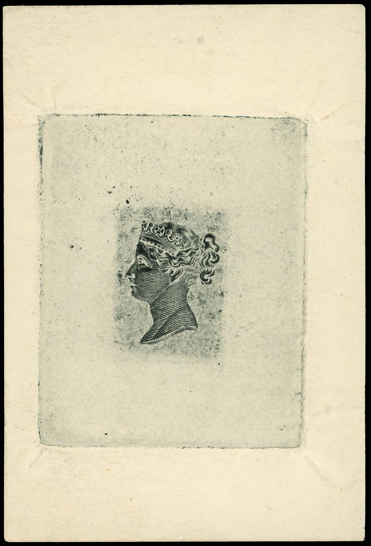 C.1879 Surface printed proof from line engraved die.