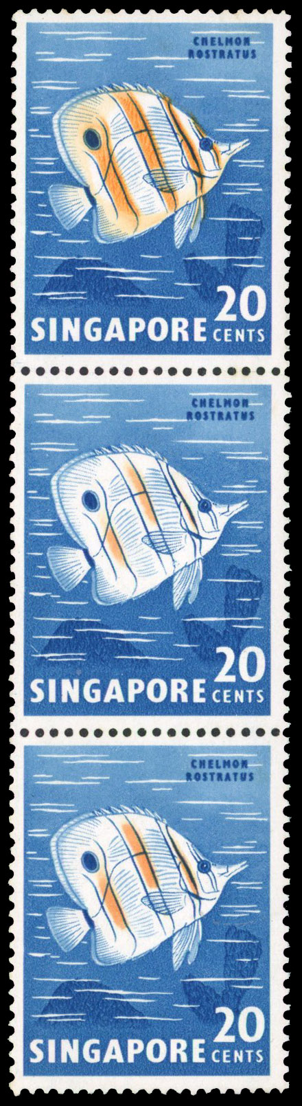 Singapore SG 71 var strip mint
