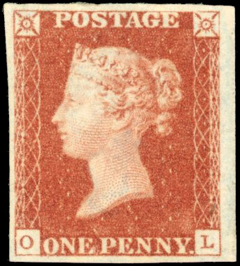 Great Britain 1841 1d Red brown Pl.8 (OL) from "Black" plates mint Spec. AS51