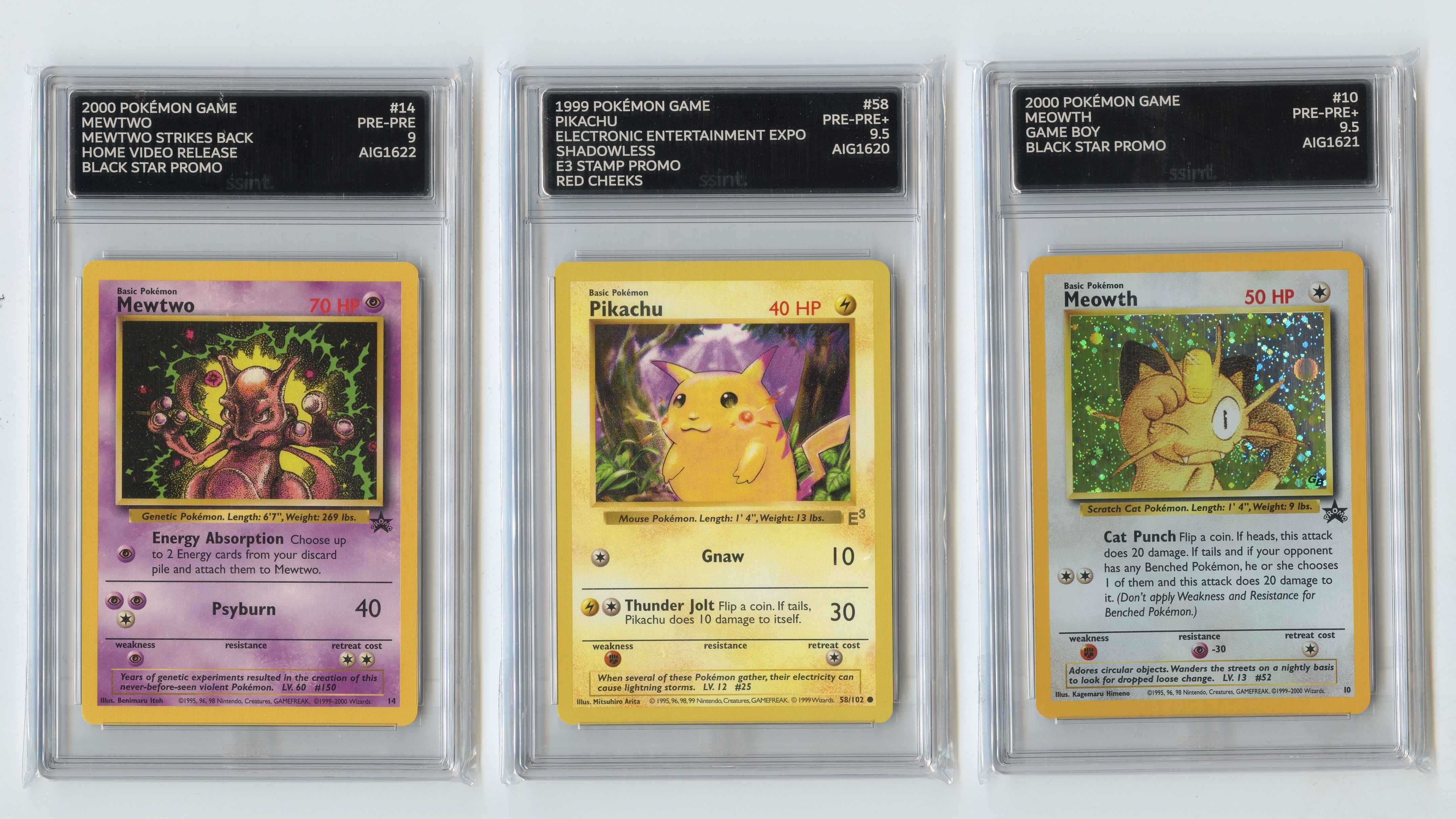 Graded Vintage Promo Collection (x3 cards)