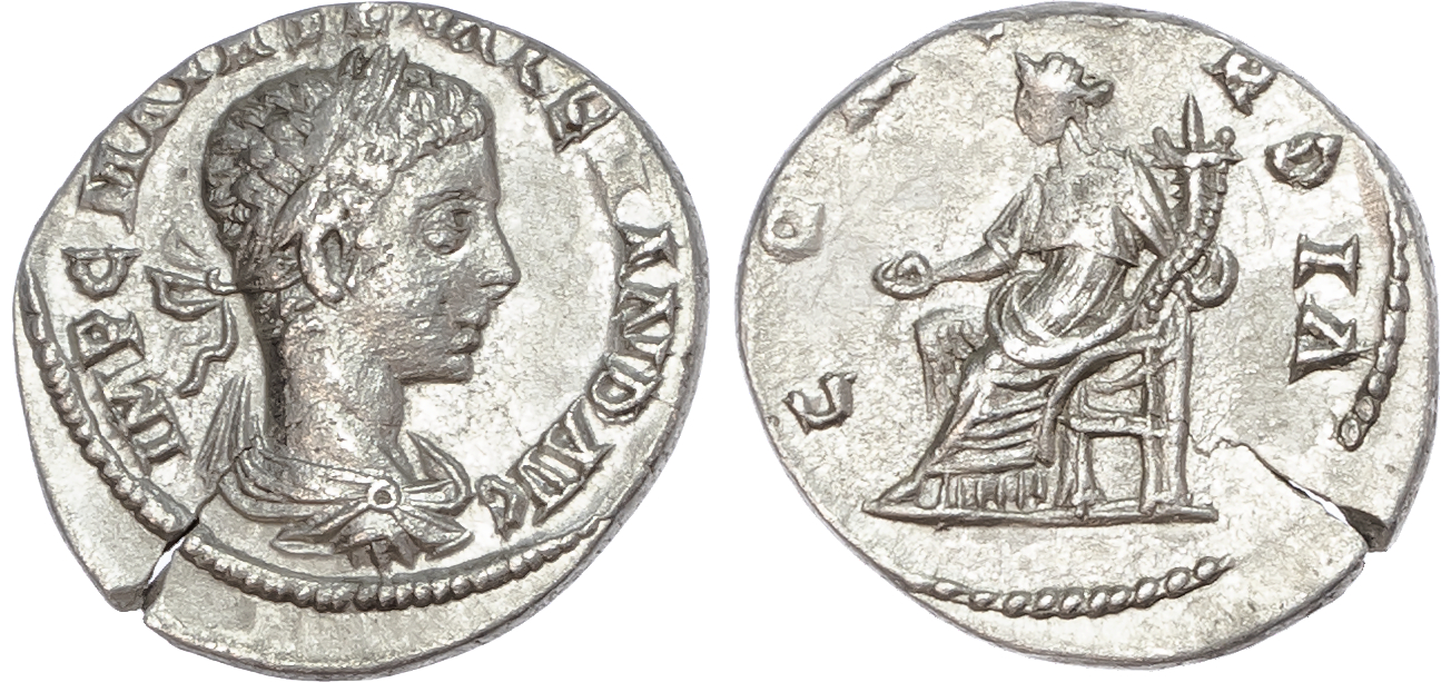 Severus Alexander (AD 222-235) AR Denarius, Antioch(?), AD 223, 2.87g. 