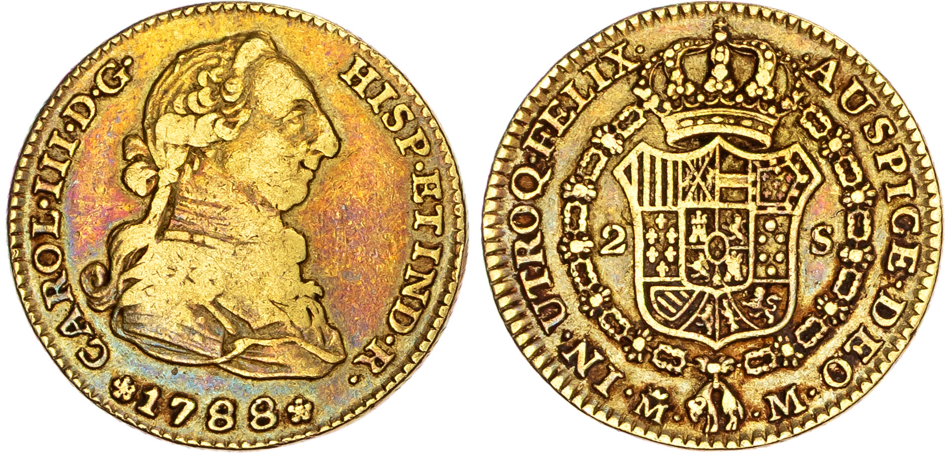 Spain, Charles III (1759-1788), gold 2 Escudos, 1788