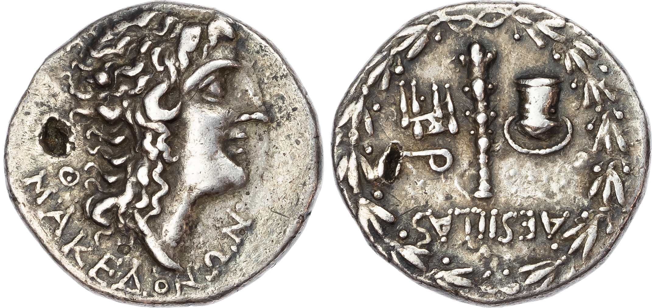 Macedon, Roman Rule (c. 95-65 BC) AR Tetradrachm, Aesillas, quaestor, 16.39g. 