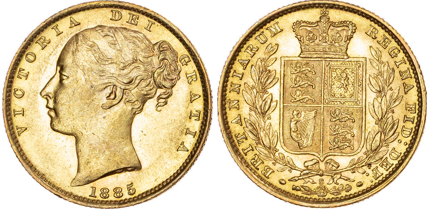 Australia, Victoria (1837 1901), gold Sovereign, 1885 S