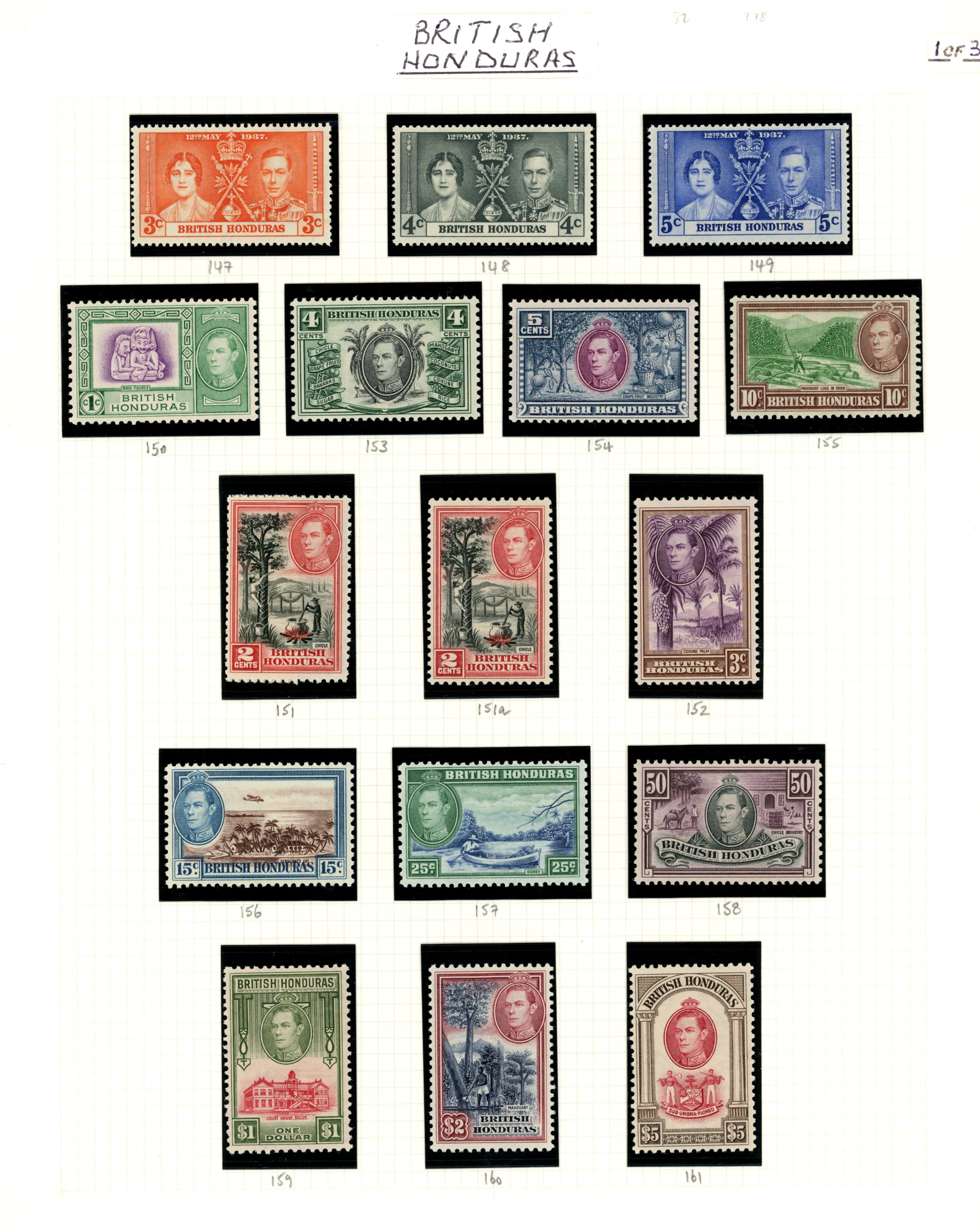 1937-51 KG VI collection (32) on leaves,...