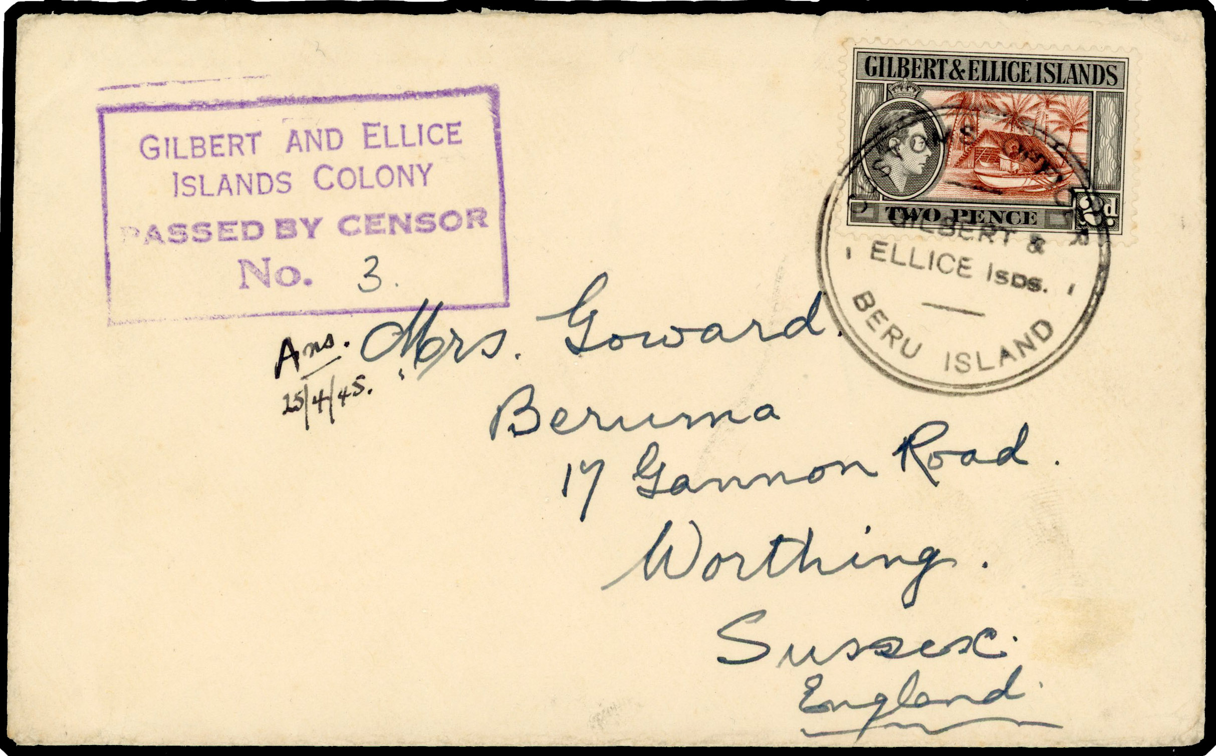 GEI 1945 Beru Island cover