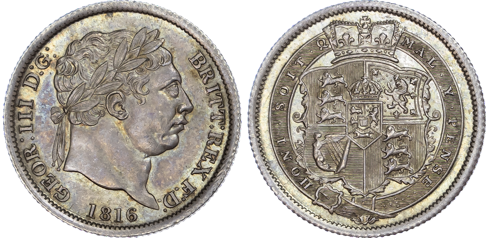 George III (1760-1820), Shilling, 1816, new coinage.