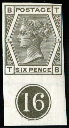 GB SG 147 1878 6d grey imprimatur