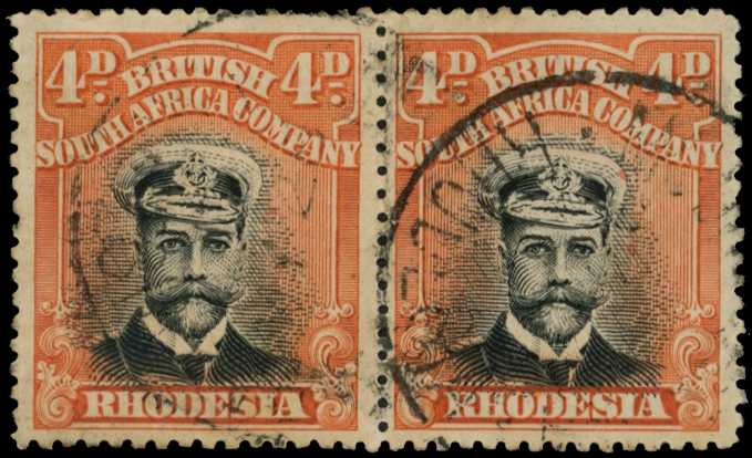 1913-7 4d Head Die II, perf 15. Used...