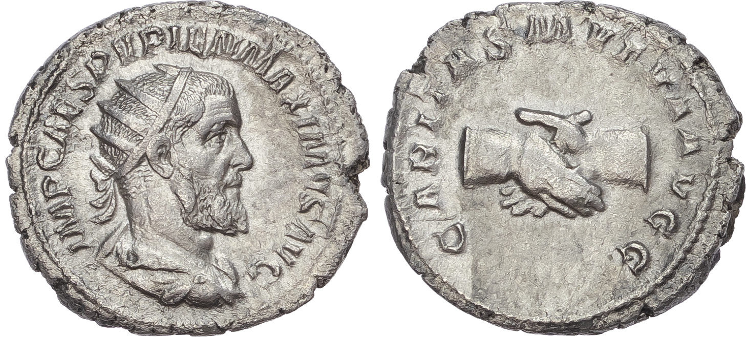 Pupienus (AD 238) AR Antoninianus, Rome, 3.75g. 