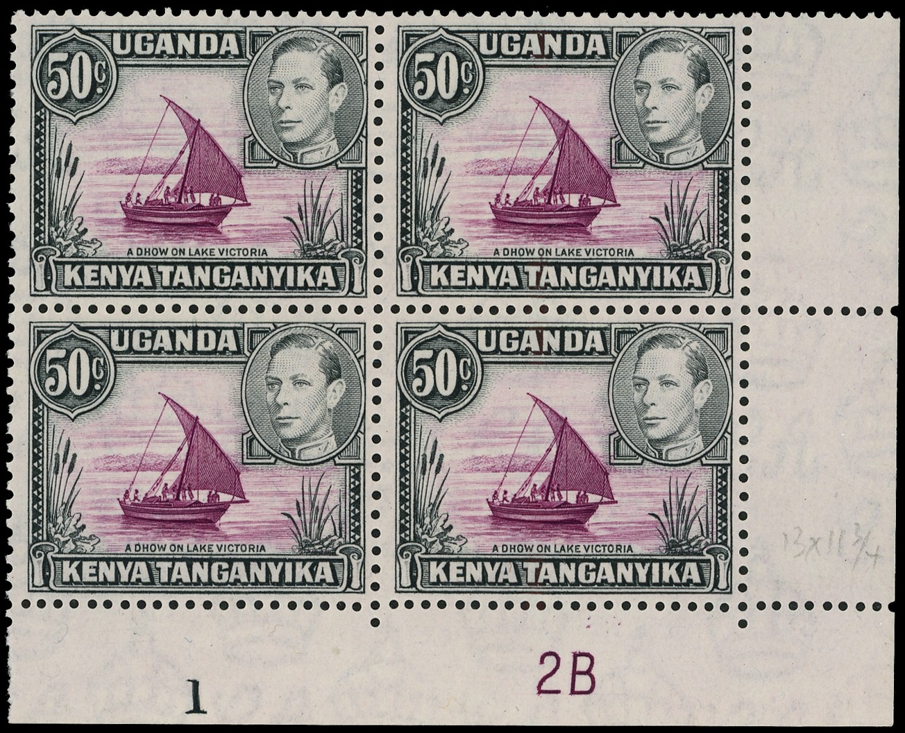 KUT SG 144 Plate block...